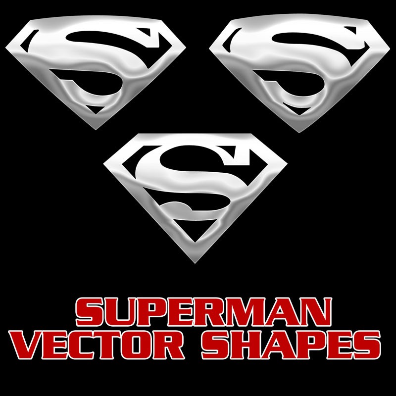 超人徽标Logo矢量形状，csh格式